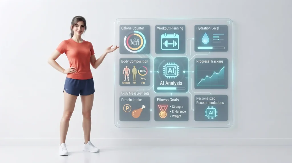 AI Health and Fitness Advisor analyzing fitness and nutrition data