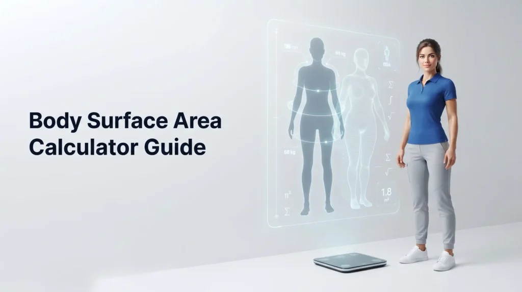 Body Surface Area calculation using height and weight