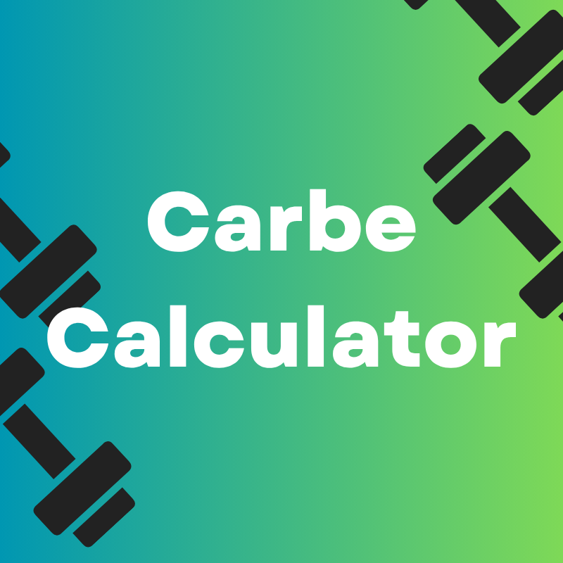 Carb AI health advisor calculator dashboard for fitness, sports, gym training, and body nutrition tracking.