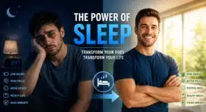 Sleep stages and muscle recovery timing during deep sleep