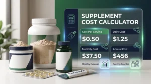 Supplement Cost Calculator: Calculate Your Daily & Monthly Cost