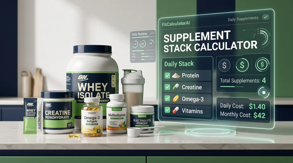 Supplement Stack Calculator – Plan Your Supplement Routine