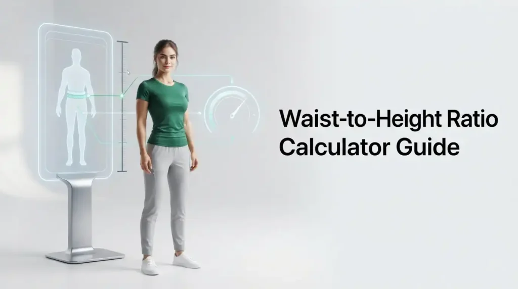 Waist-to-Height Ratio Calculator showing waist and height measurements