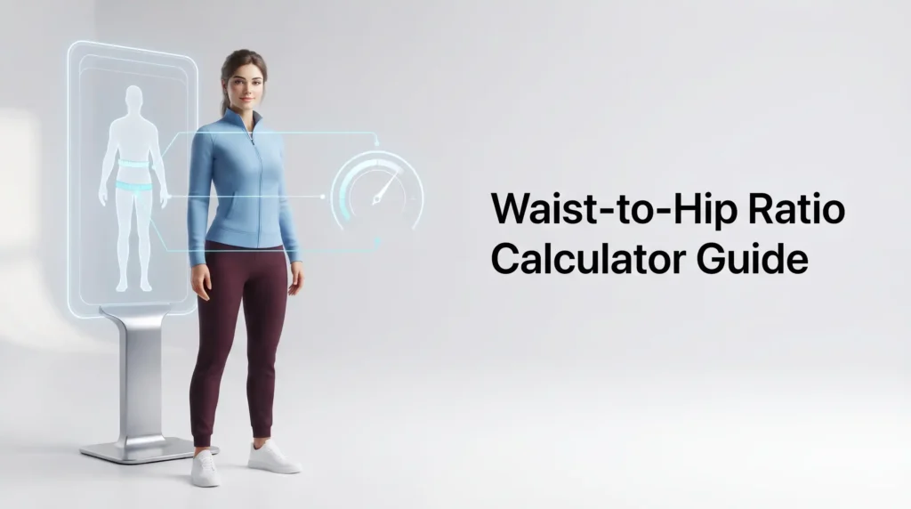 Waist-to-Hip Ratio Calculator showing waist and hip measurements