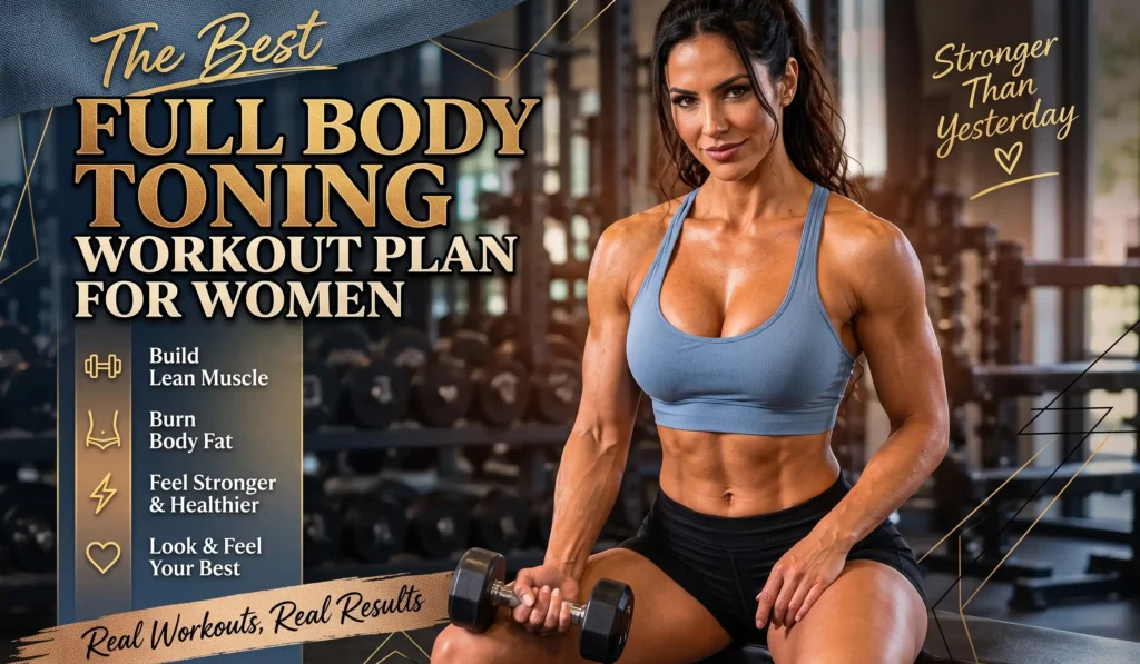 Full-body workout for women in a modern gym